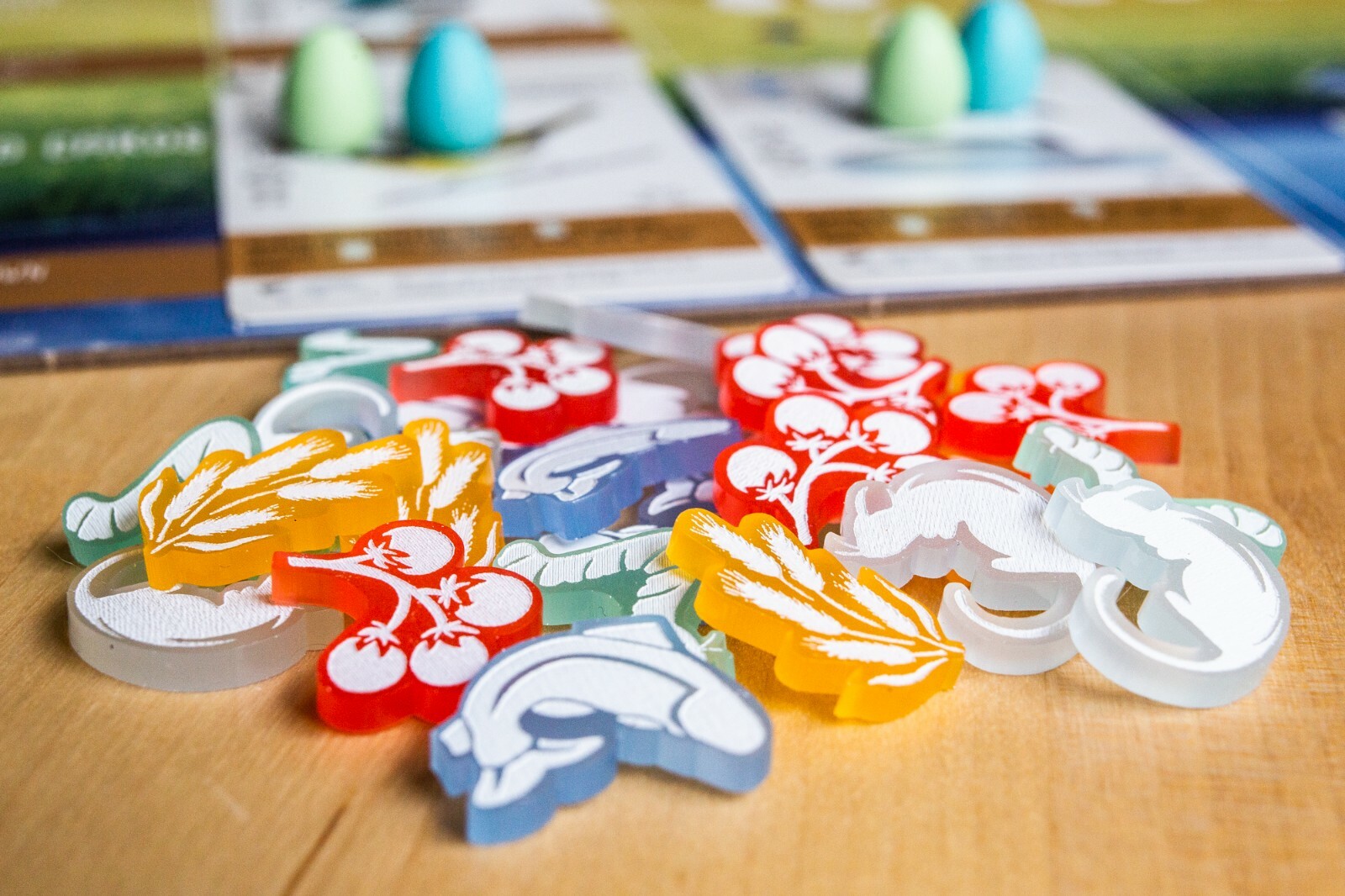 Wingspan Board game Frosted Acrylic Tokens Set