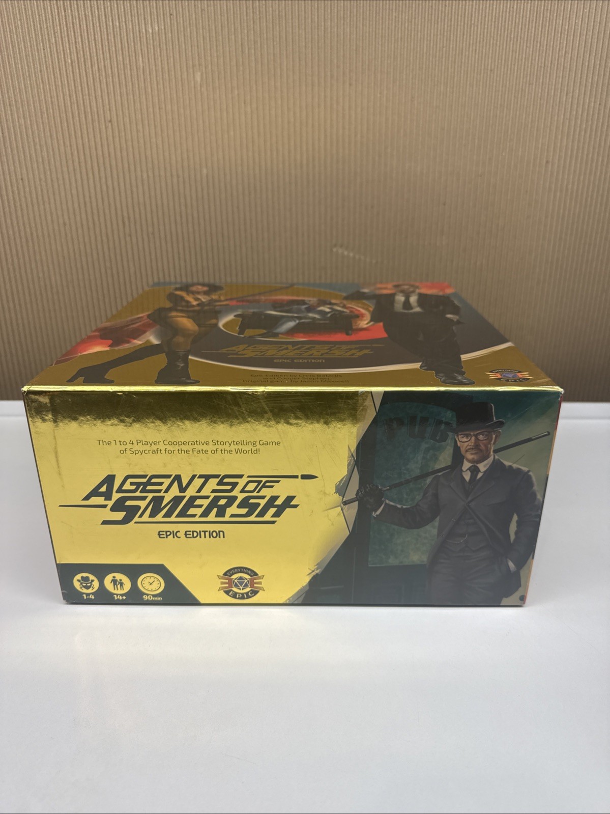 Agents of SMERSH Epic Edition Kickstarter Collector & Play mat Gold Board Game