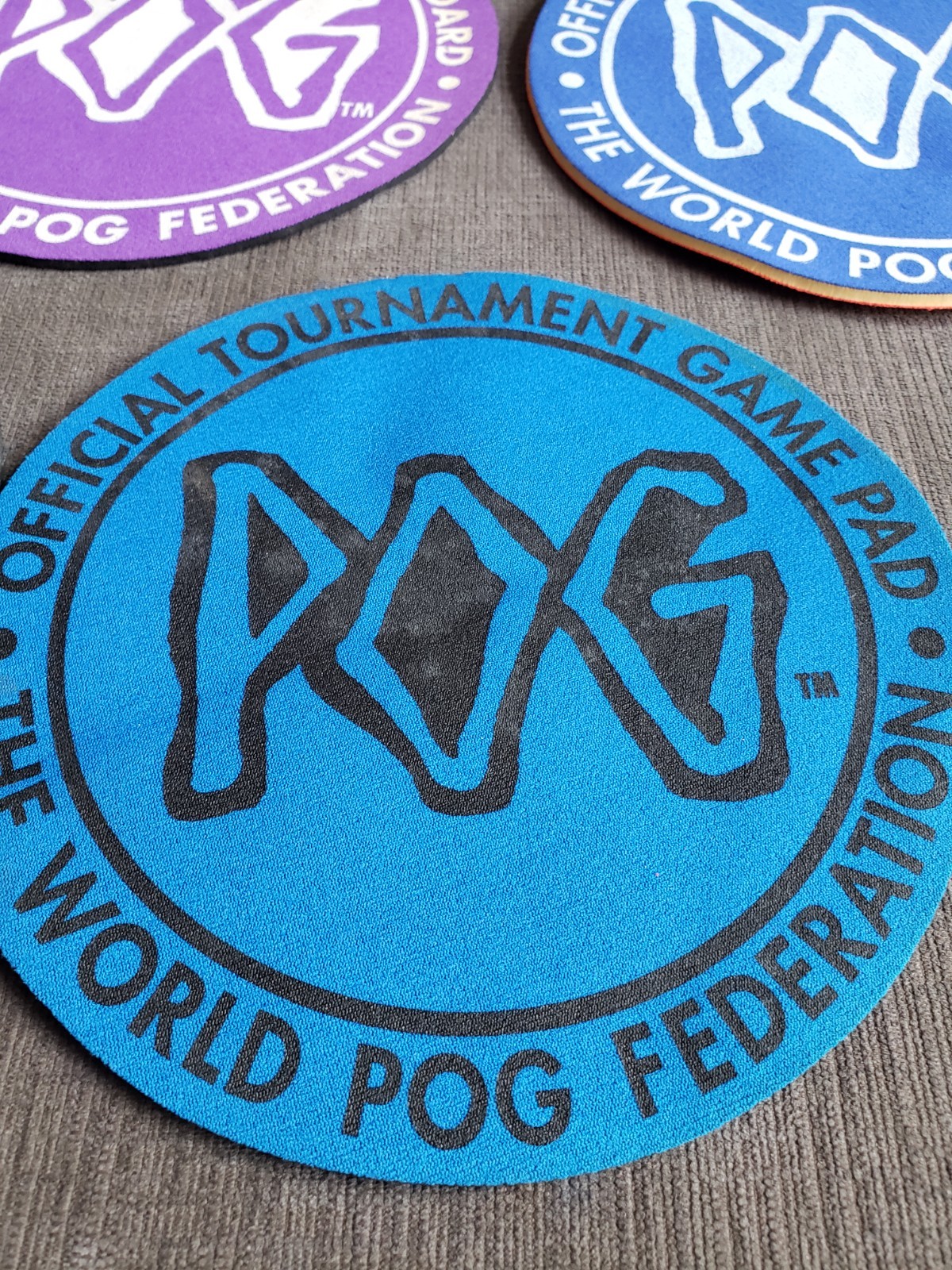 Set Of 5 VINTAGE ’95 THE WORLD POG FEDERATION OFFICIAL TOURNAMENT GAME BOARD PAD