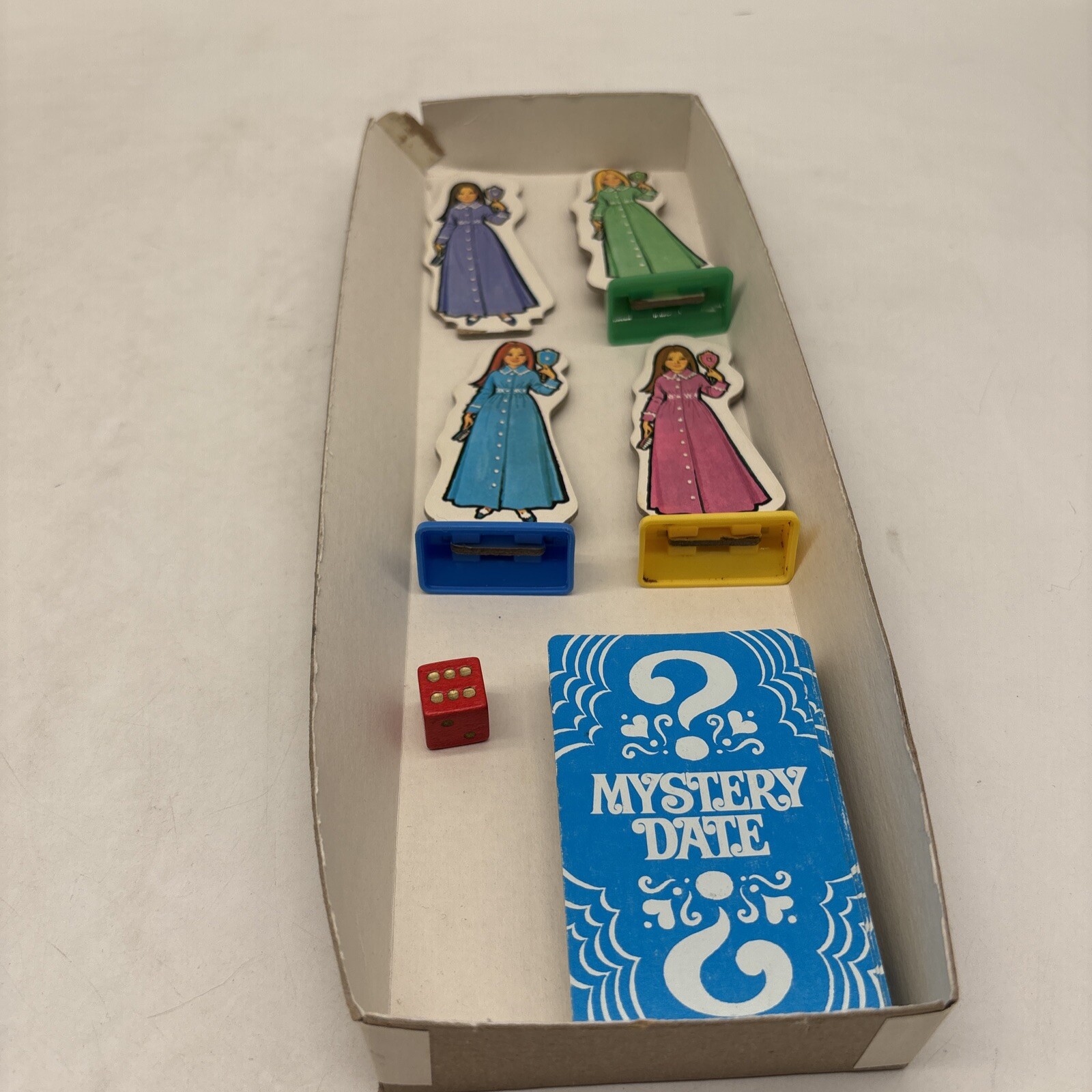 Vintage 1972 Milton Bradley Mystery Date Board Incomplete!