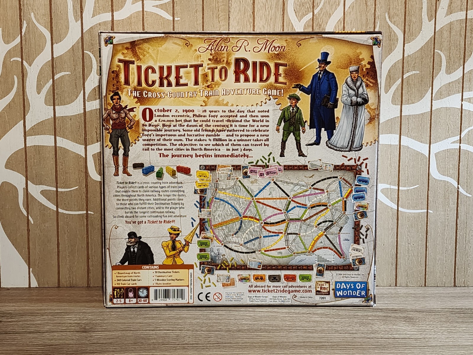 Days of Wonder Ticket To Ride by Alan R Moon Train Adventure Board Game COMPLETE