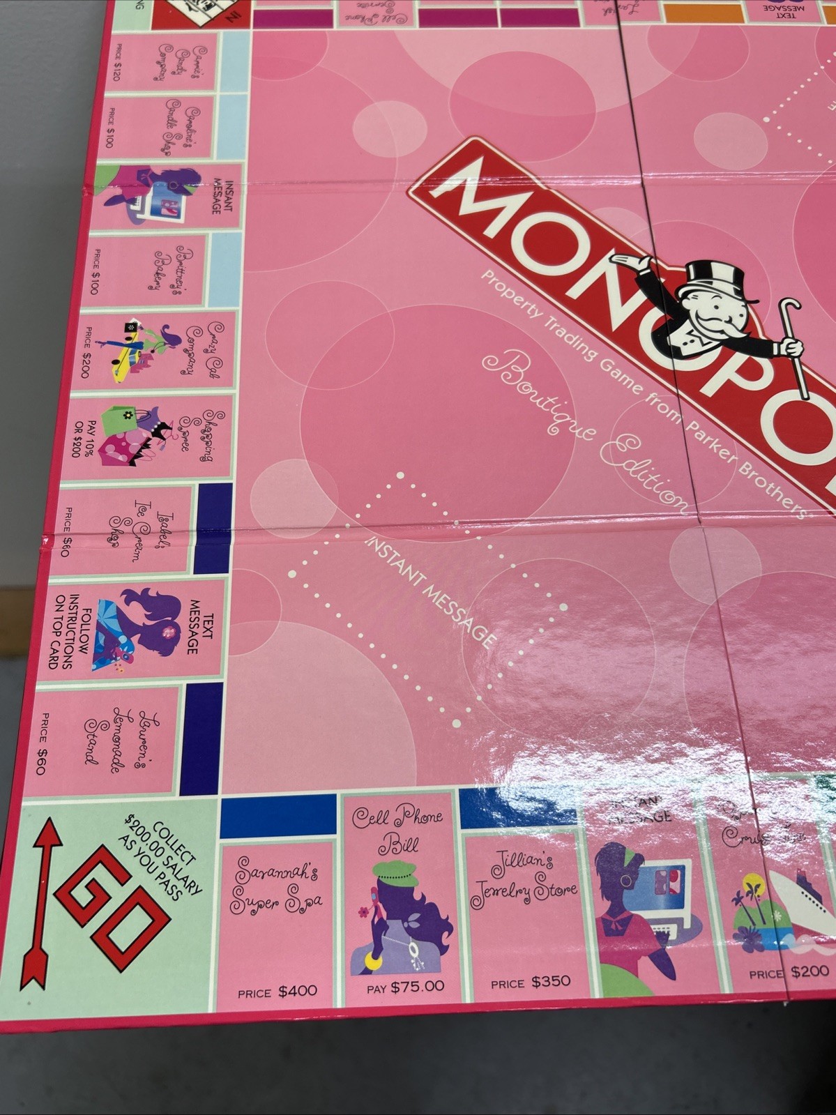 Monopoly Boutique Edition 2007 Toys R Us Exclusive Pink Keepsake Box RARE HTF