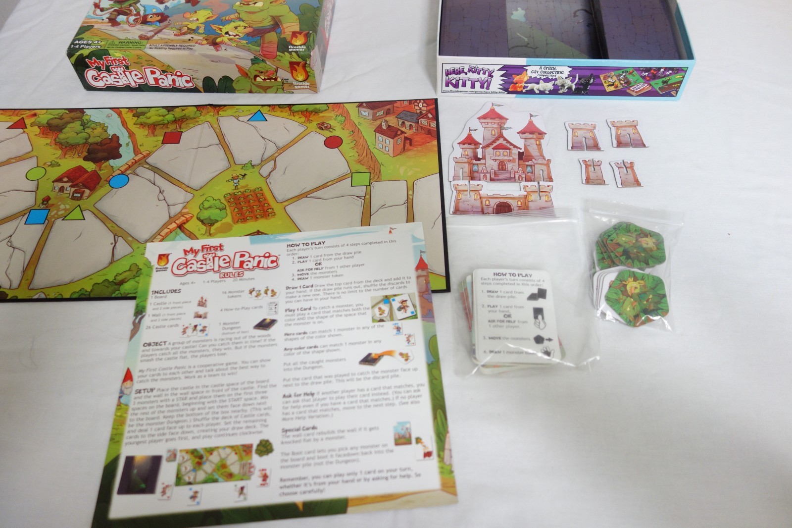 My First Castle Panic Fantasy Cooperative Family Board Game-Complete- Pre Owned