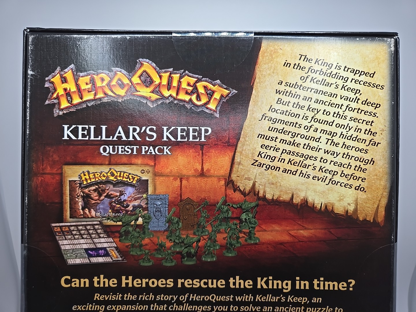 Avalon Hill HeroQuest Kellar’s Keep Board Game Expansion Pack Miniatures Hasbro