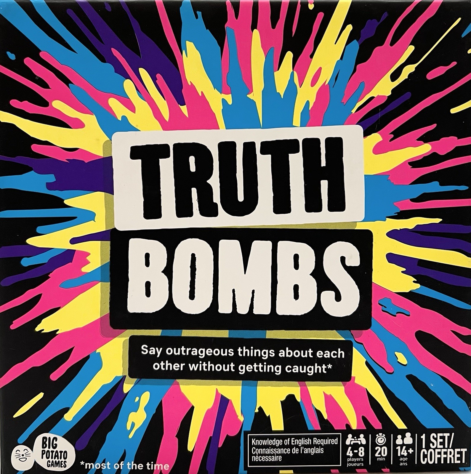 Big Potato Games Truth Bombs Board Game/ New Sealed/ Ages 14+/ 4-8 Players