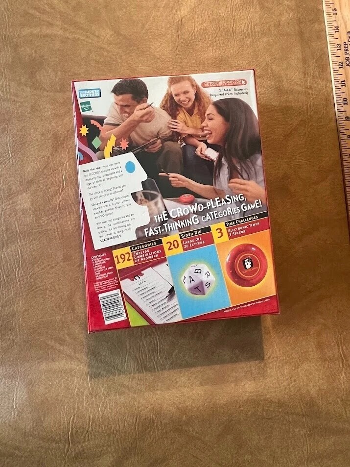 Scattergories 2003 Milton Bradley Board Game New Factory Sealed Electronic Timer