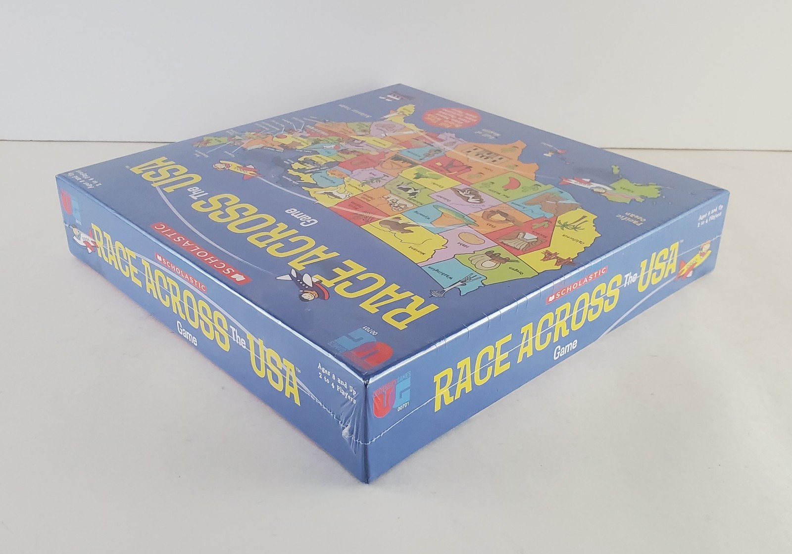 Scholastic Race Across the USA Board Game New Sealed Ages 8 and Up
