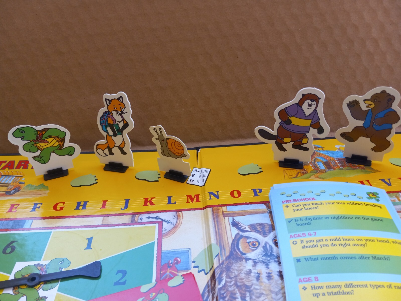 Franklin Goes to School 1986 Vintage Board Game Preschool to 8 years