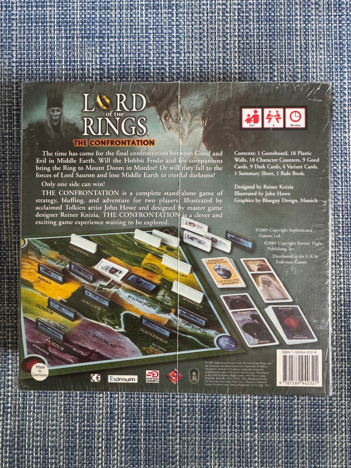 NEW & SEALED 2002 Lord of The Rings The Confrontation Board Game