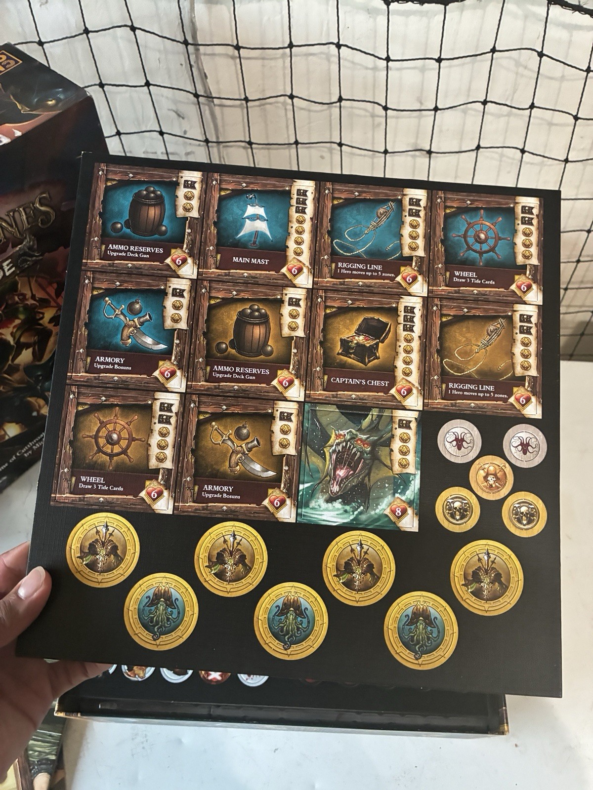 Boardgame Rum & Bones – Second Tide + 3 Faction Expansions – Used
