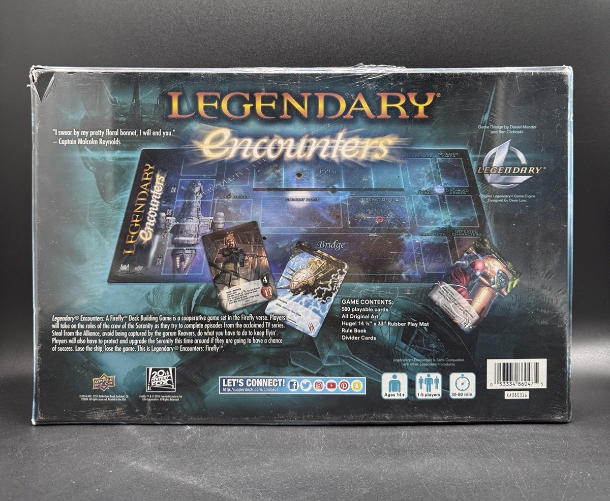 Legendary Encounters A Firefly Deck Building Game New Factory Sealed