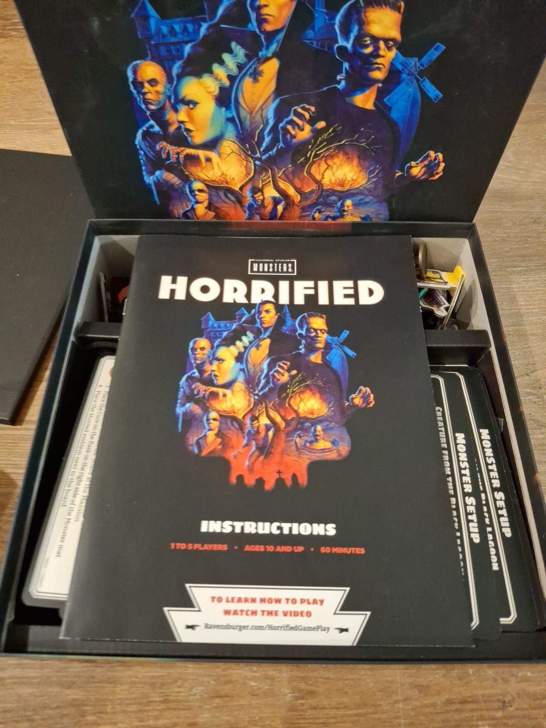 Ravensburger Horrified Universal Monsters Board Game- USED/COMPLETE