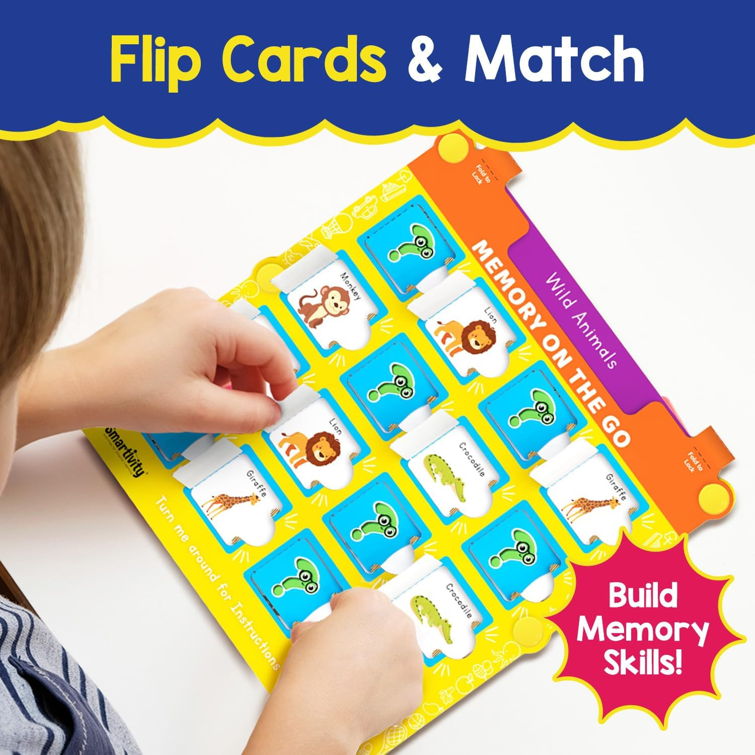 Memory Game for Kids Ages 3+ Years | Fun Matching Game – 12 Theme Cards & 3 Leve