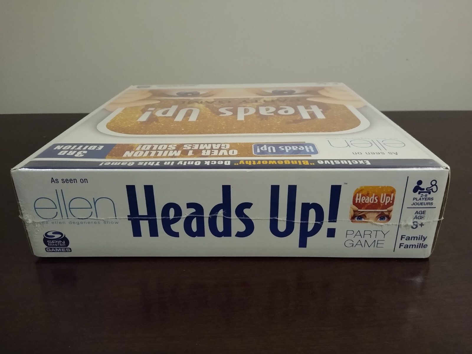 Heads Up! Party Game 3rd Edition As Seen on the Ellen Degeneres Show New Sealed