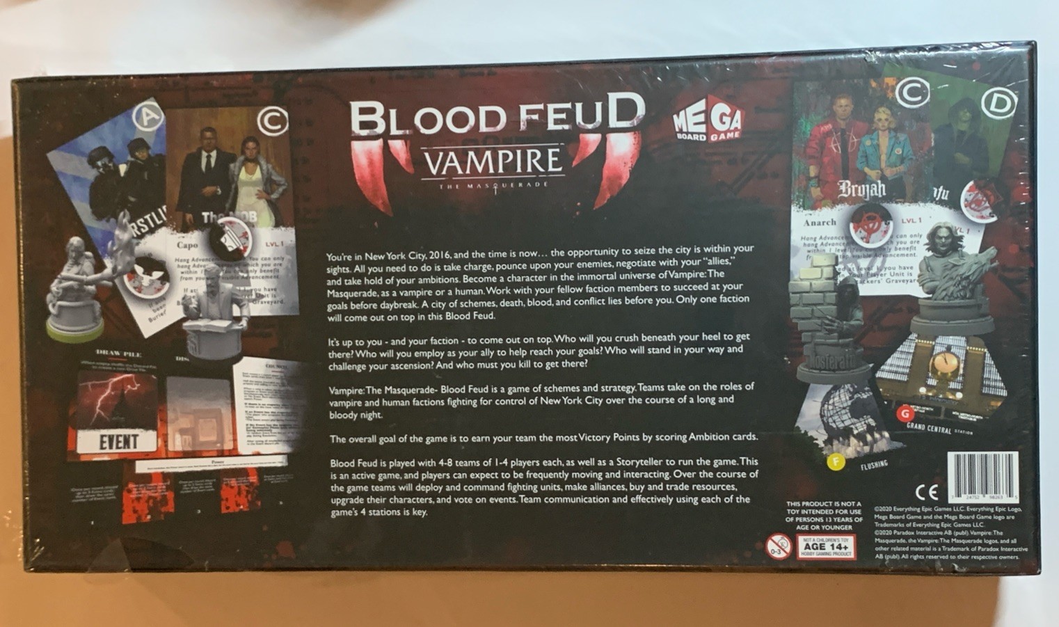 Vampire – The Masquerade: Blood Feud – Everything Epic Games Ben Kanelos SEALED