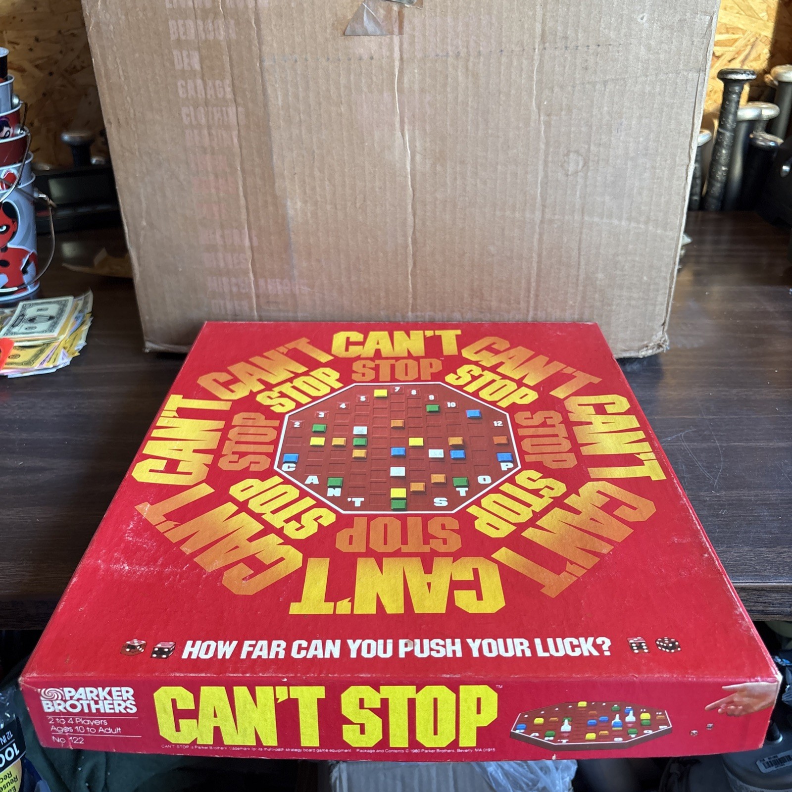 Vintage 1980 “Can’t Stop” Board Game No 122 Parker Brothers 2 to 4 Players