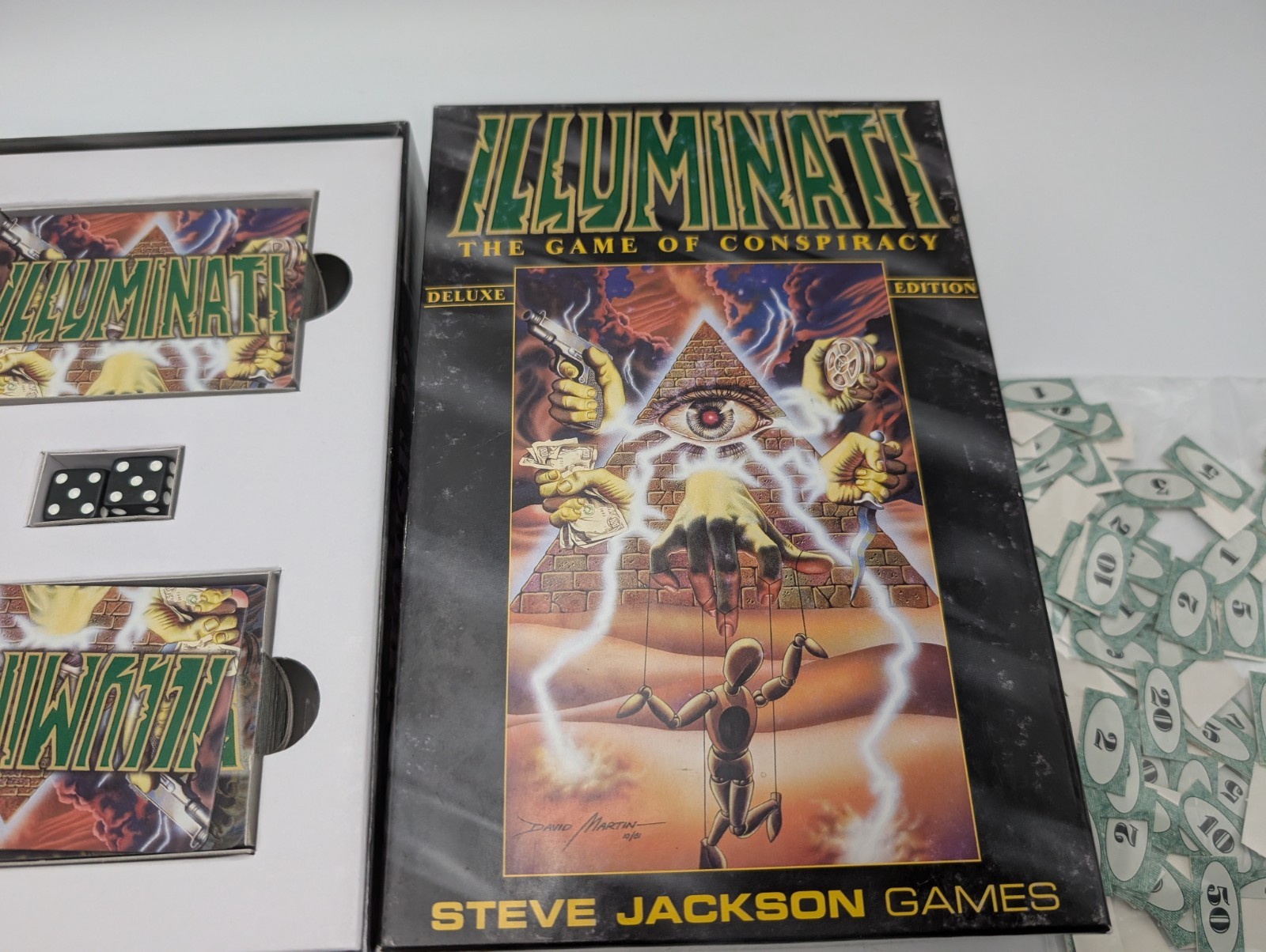 ILLUMINATI The Classic Game of Conspiracy Steve Jackson Games 100% Complete 2009