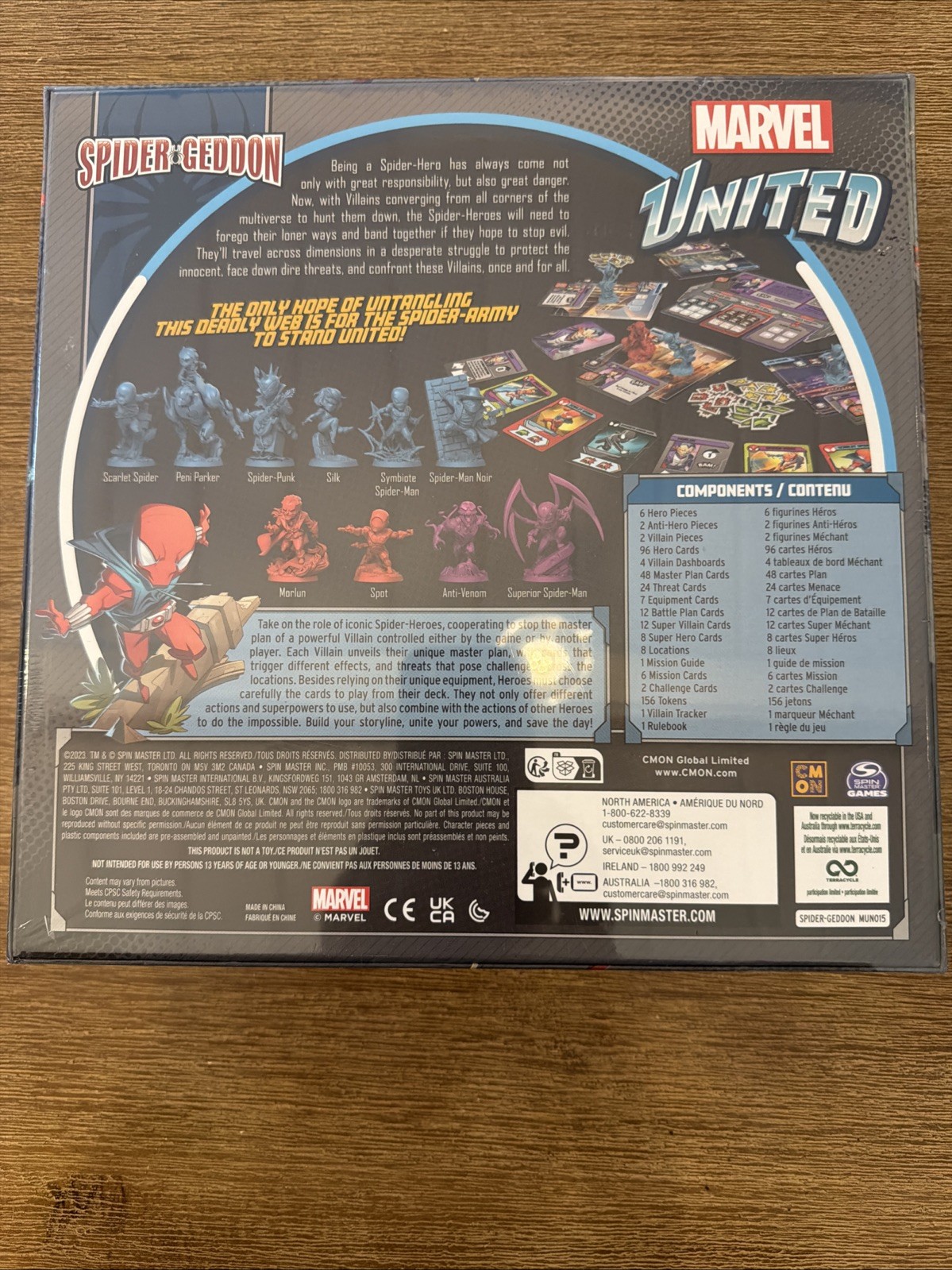 Marvel United Spider Geddon Board Game 1 To 4 Players Ages 14 And Up New Sealed