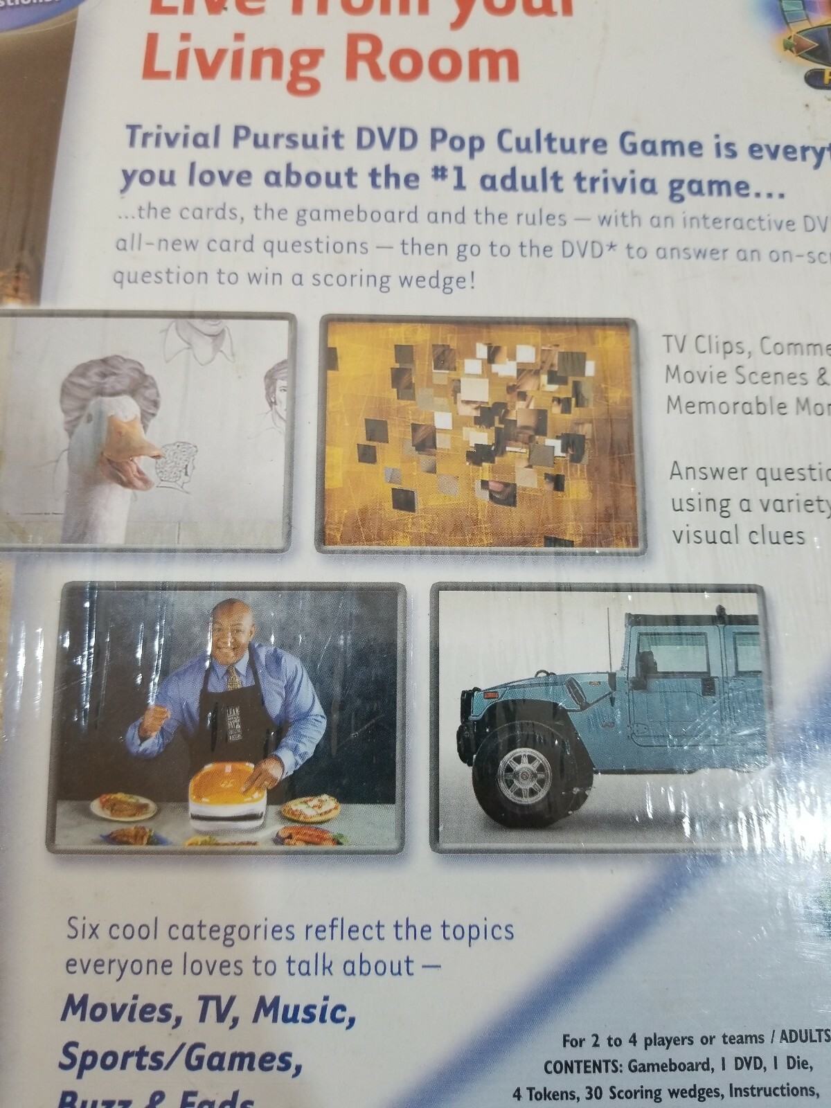 Trivial Pursuit Pop Culture Adult Fun Board Game Night DVD New Sealed