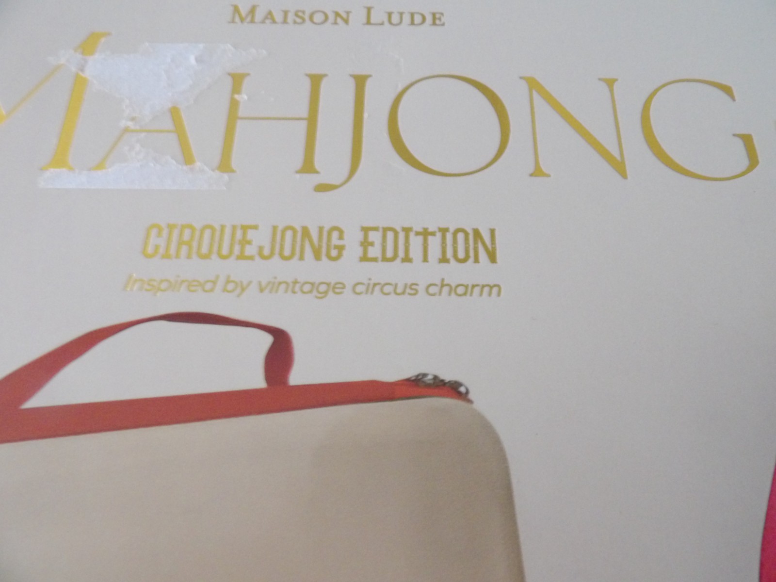 Maison Lude Mahjong Cirque Jong Edition 160 Tile Set Premium Mat Leather Bag New