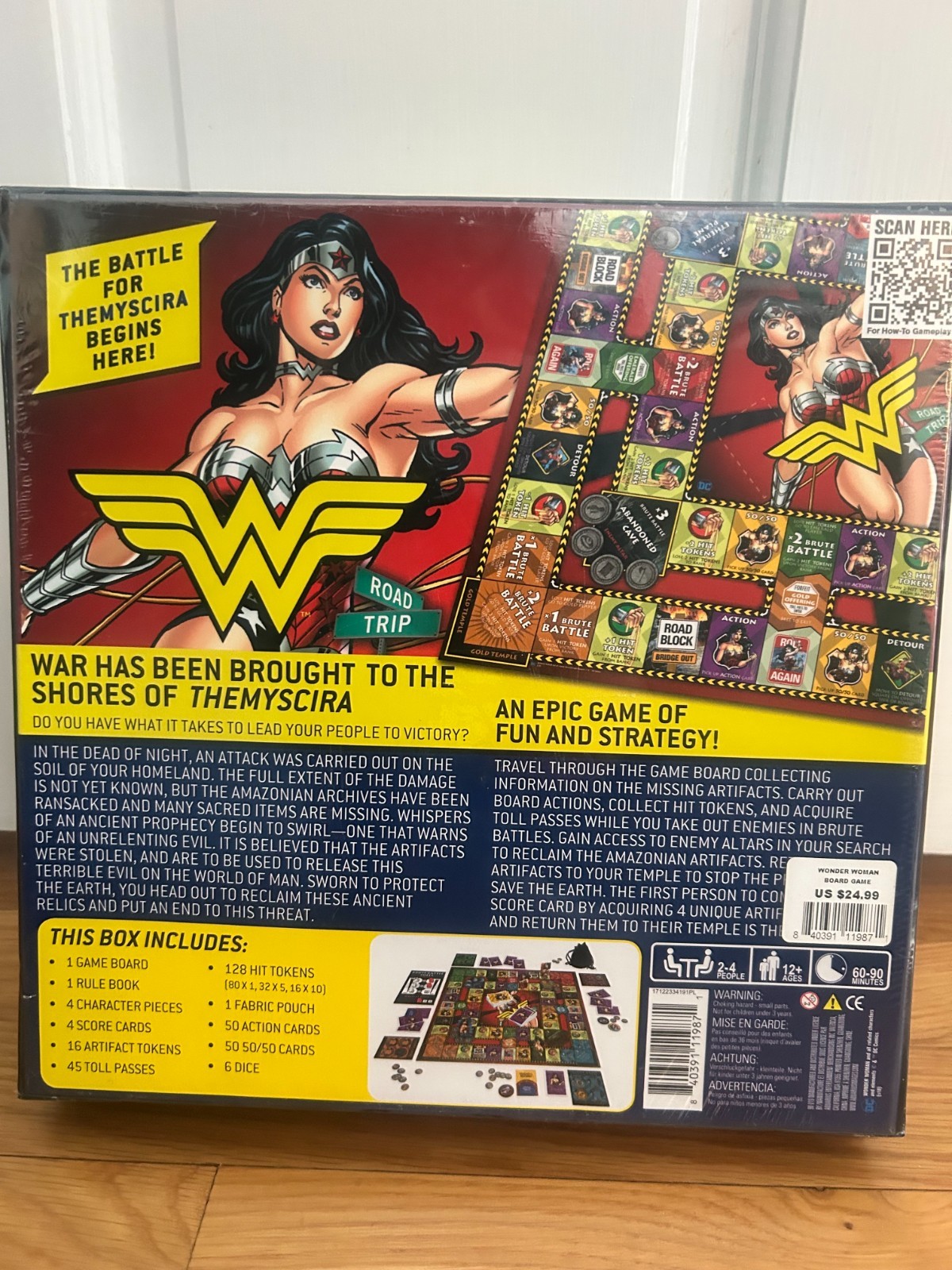 DC Comics Wonder Woman The Battle For THEMYSCIRA Board Game