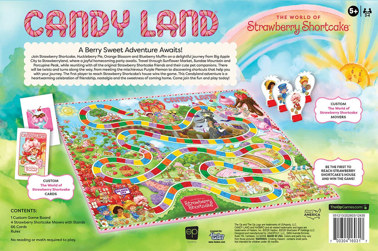 Candy Land: Strawberry Shortcake, Classic Board Game for Kids & Family, Nosta…