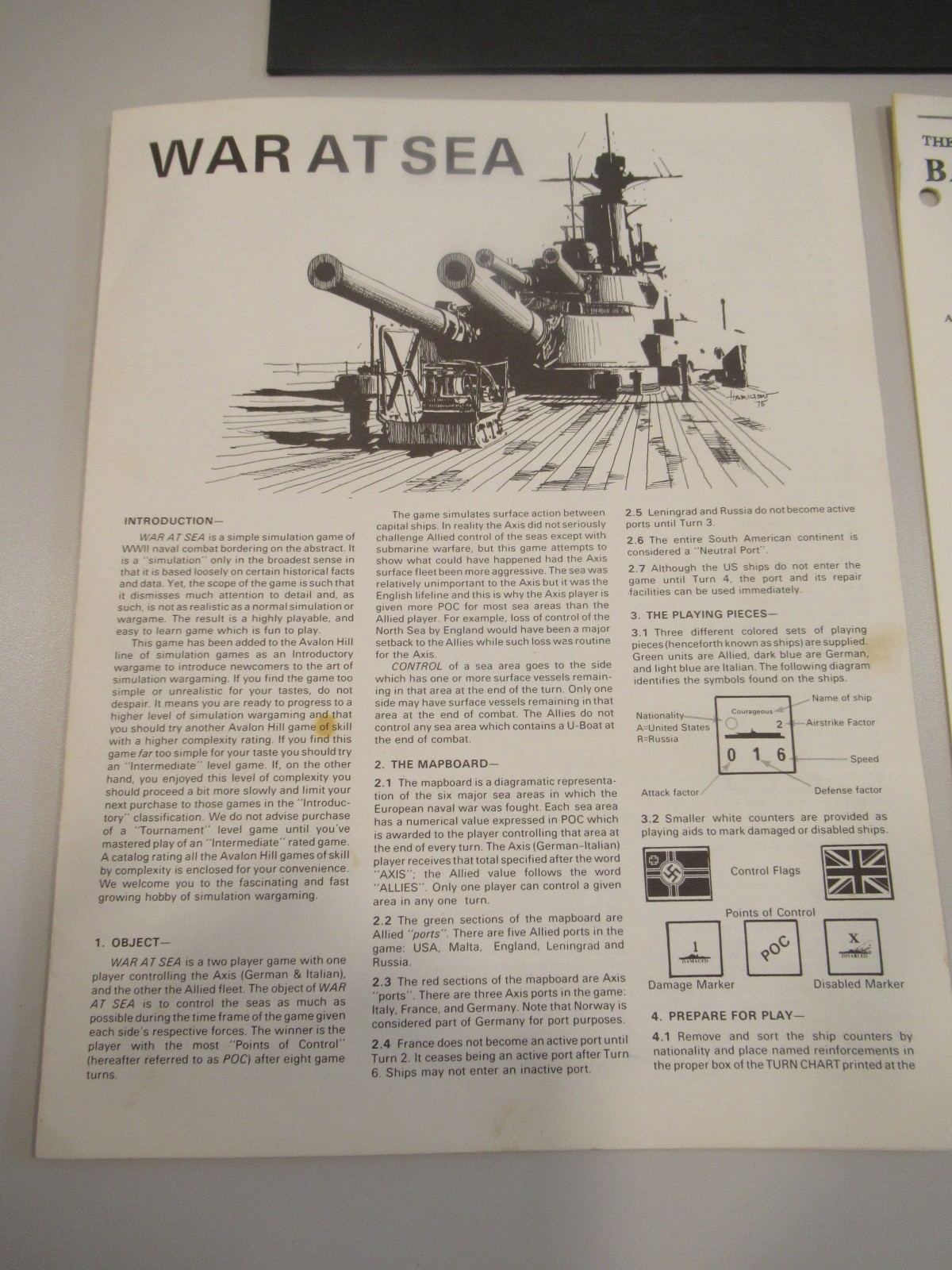 War at Sea – 2nd Edition WWII Naval Battle Game by Avalon Hill | 2 Bonus Books