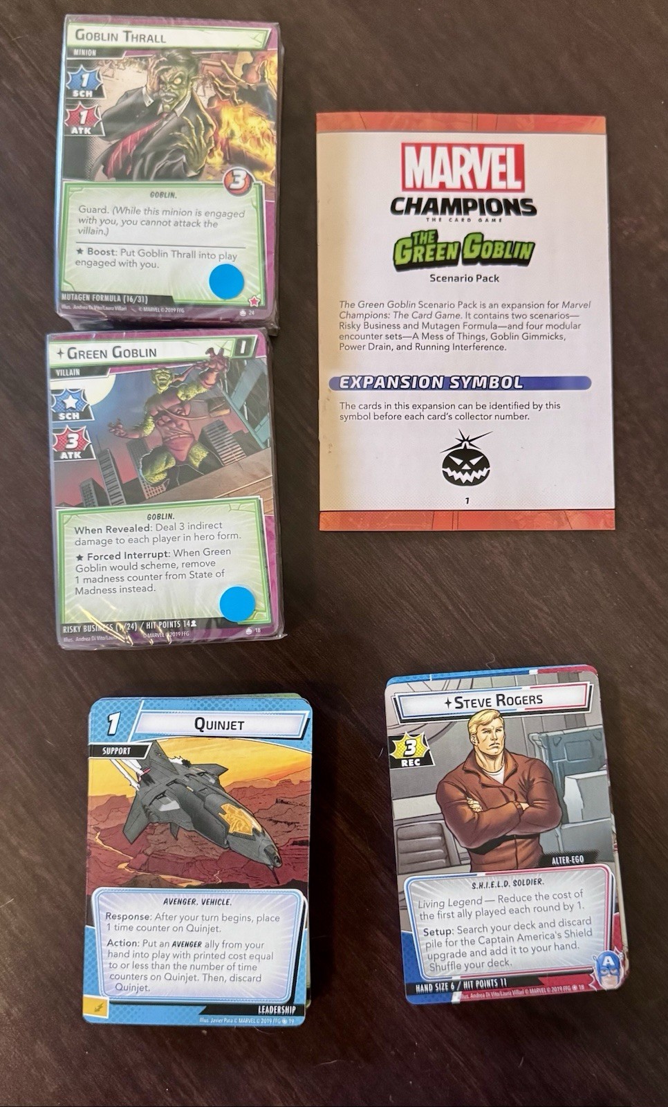 Marvel Champions LCG – Captain America Complete Pack OOP | Green Goblin Unopened