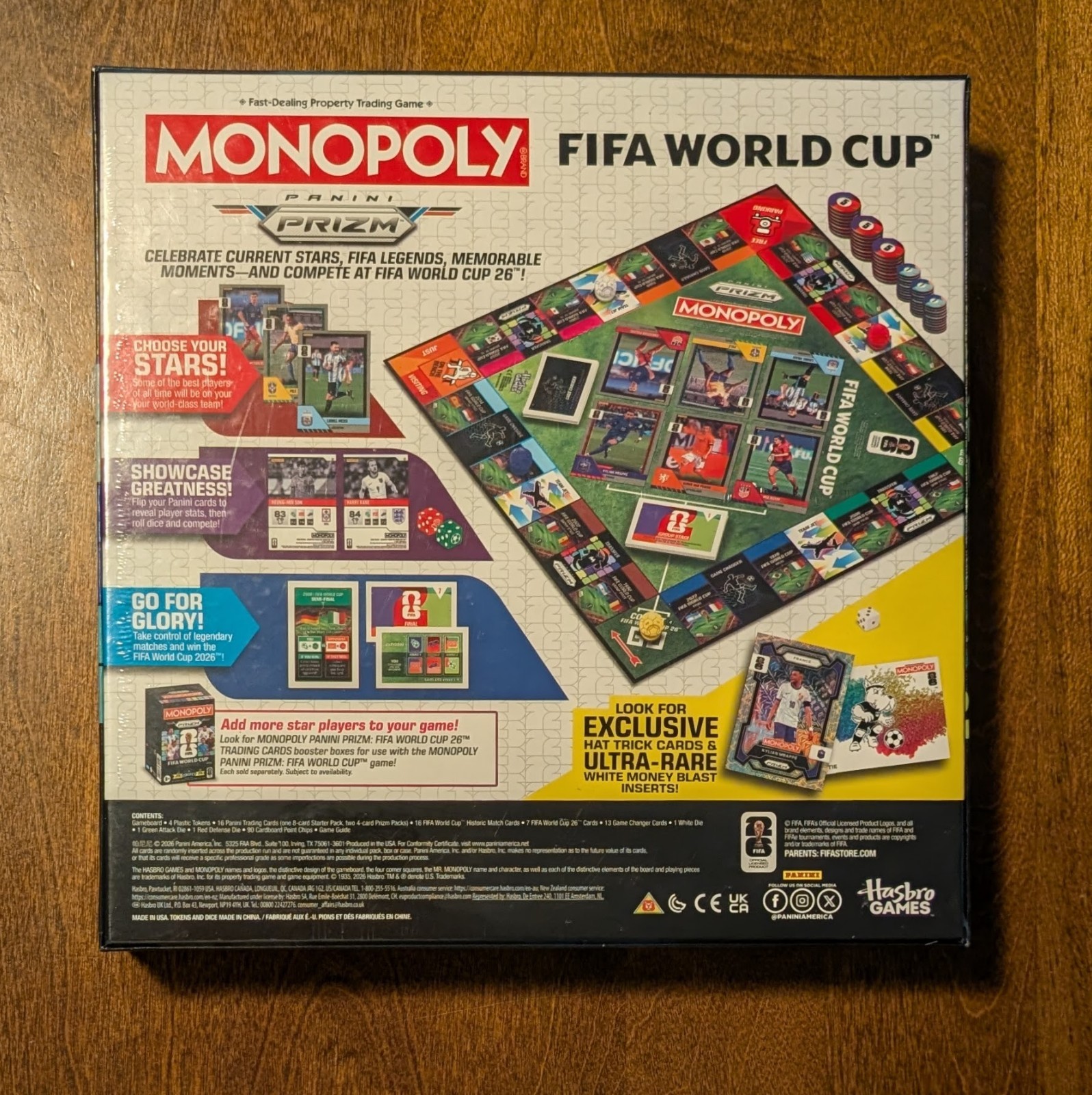 2026 Panini Prizm Monopoly FIFA World Cup Game NIB w/ Exclusive Starter Pack