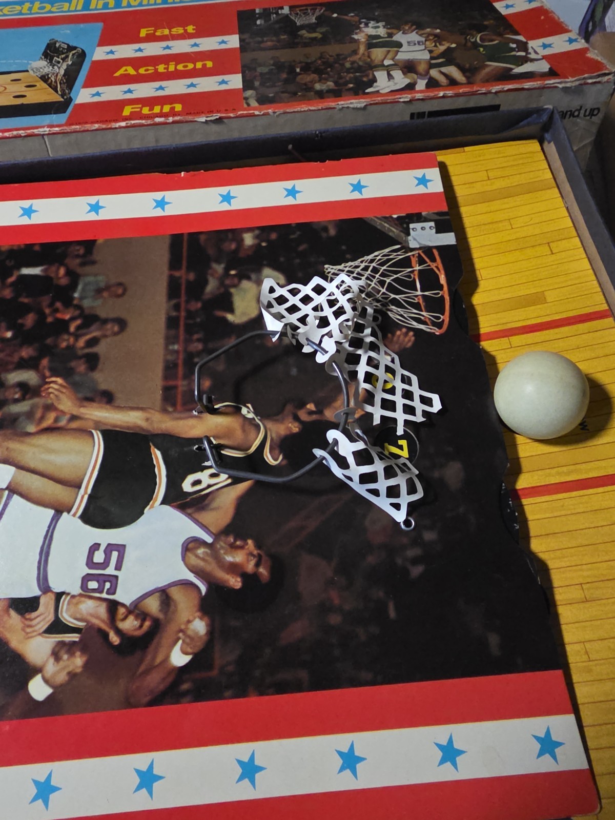 Bas-Ket Vintage Game Cadaco 1973 No. 165, Complete, Works