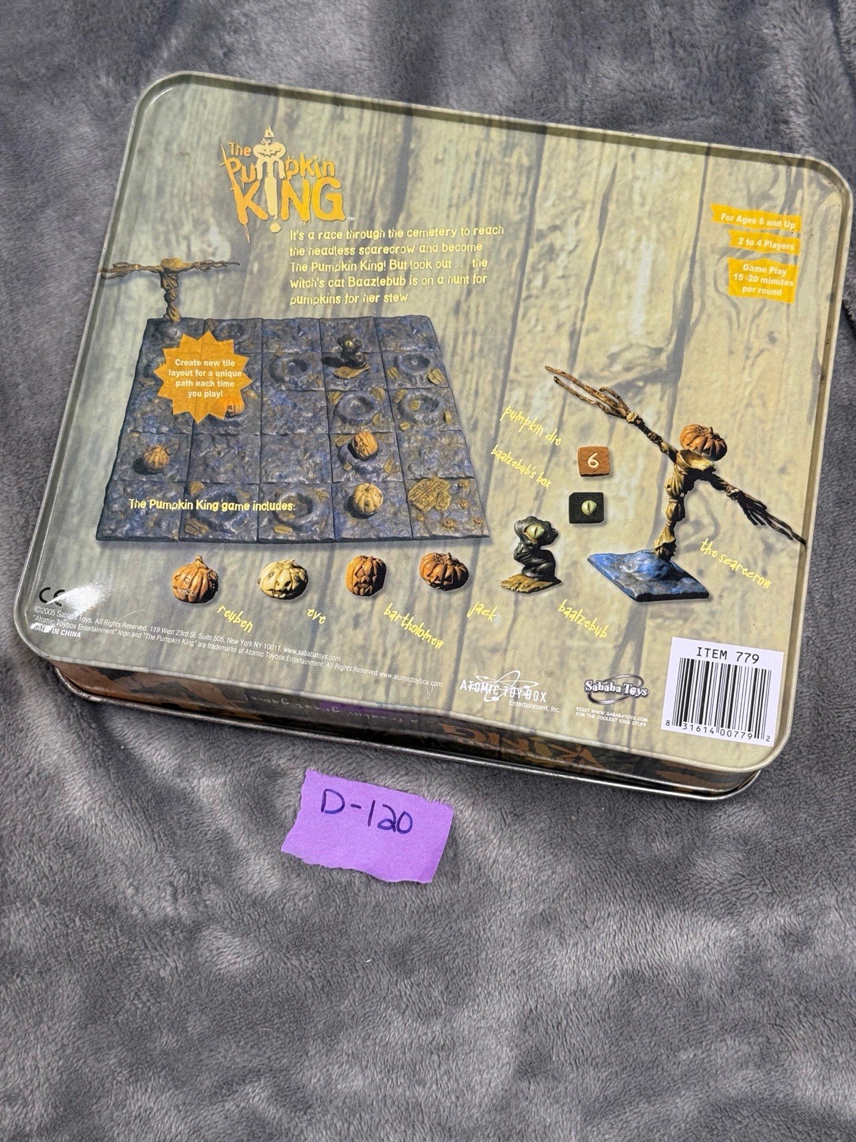 The Pumpkin King Game by Sababa Toys Complete 2005 Atomic Toy Box
