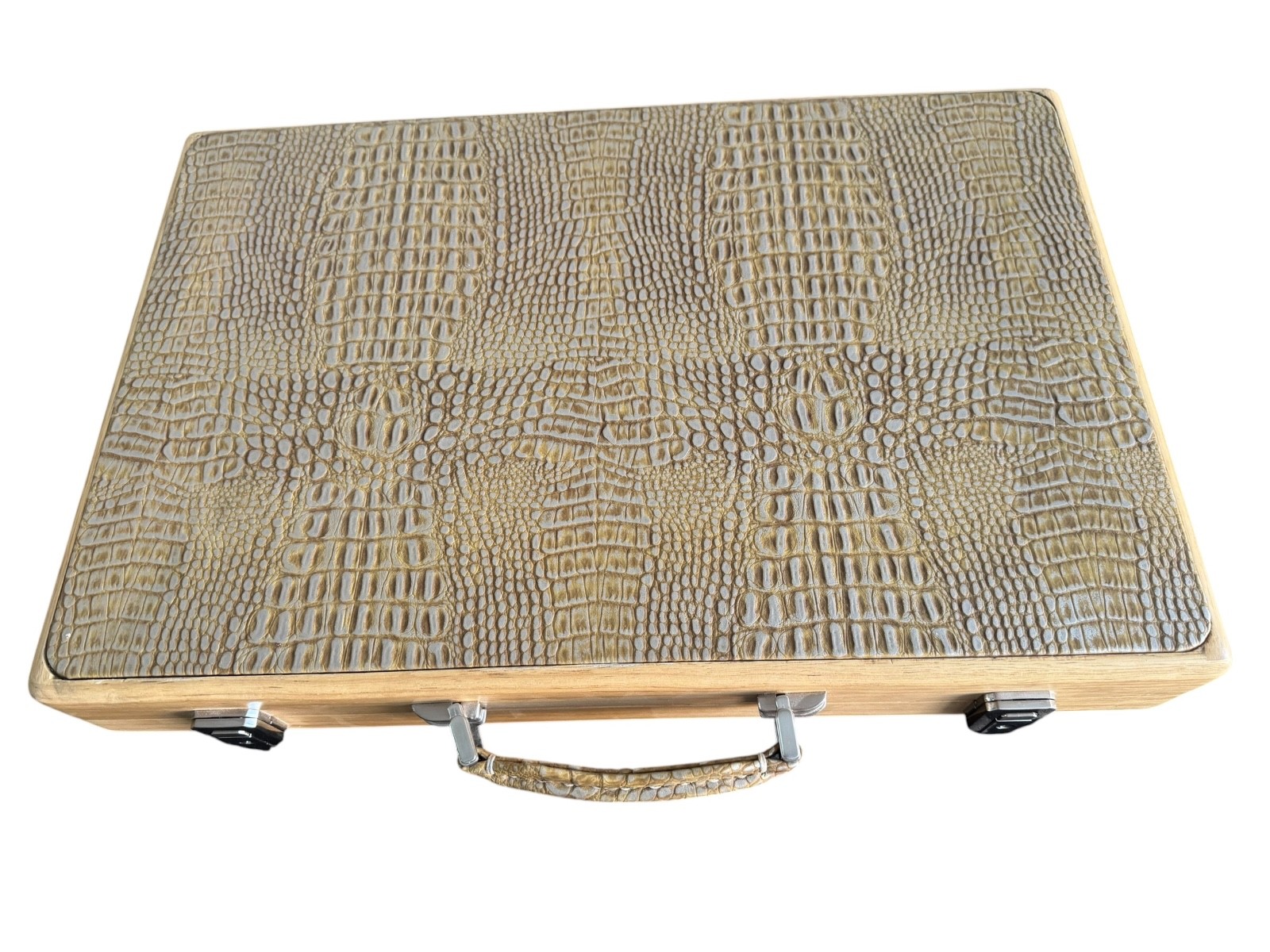 Limba WOOD, Travel Size Backgammon Set&12mm Polyester Checkers Very Light