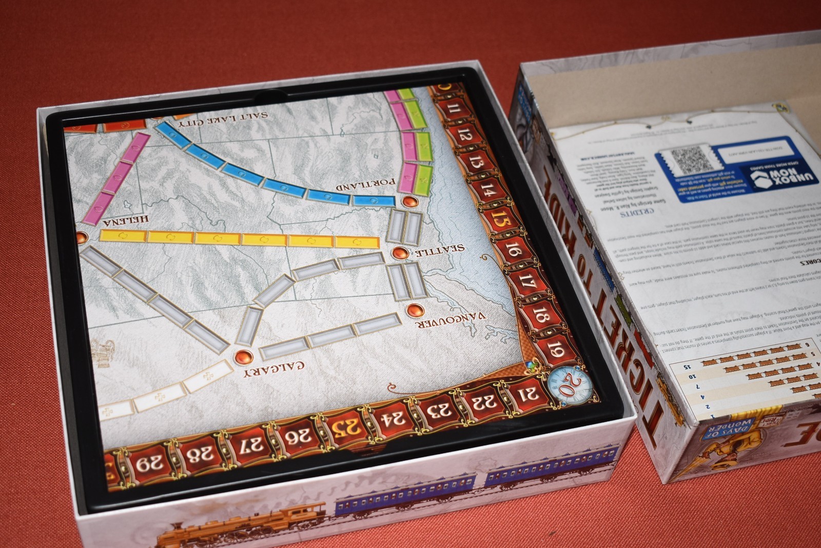Days of Wonder Ticket To Ride by Alan Moon Train Adventure Board Game – Complete