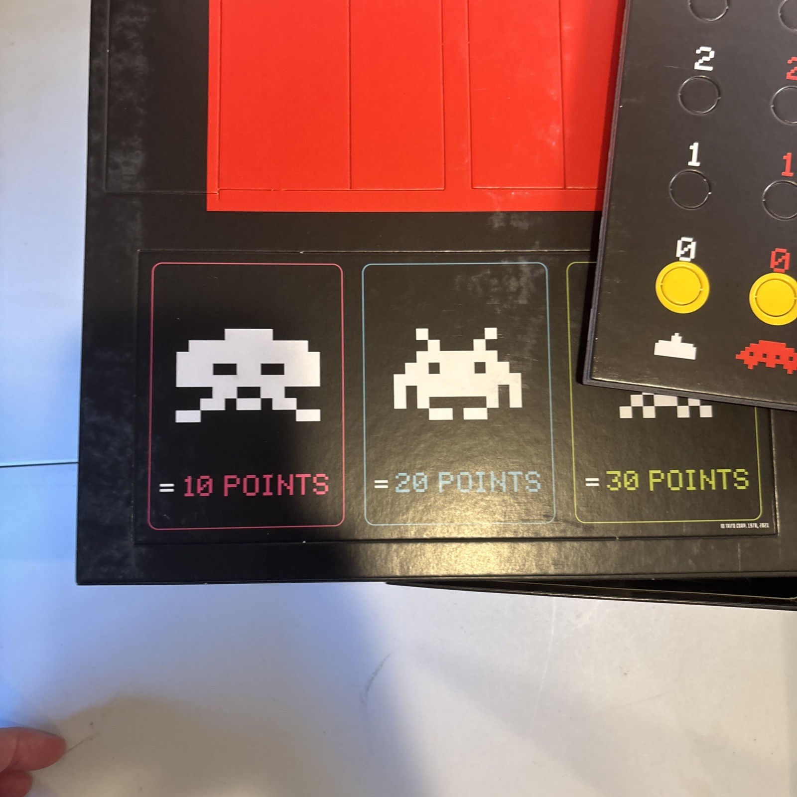 Space Invaders Board Game Buffalo Games Taito Arcade Co-Op Dexterity Open Box