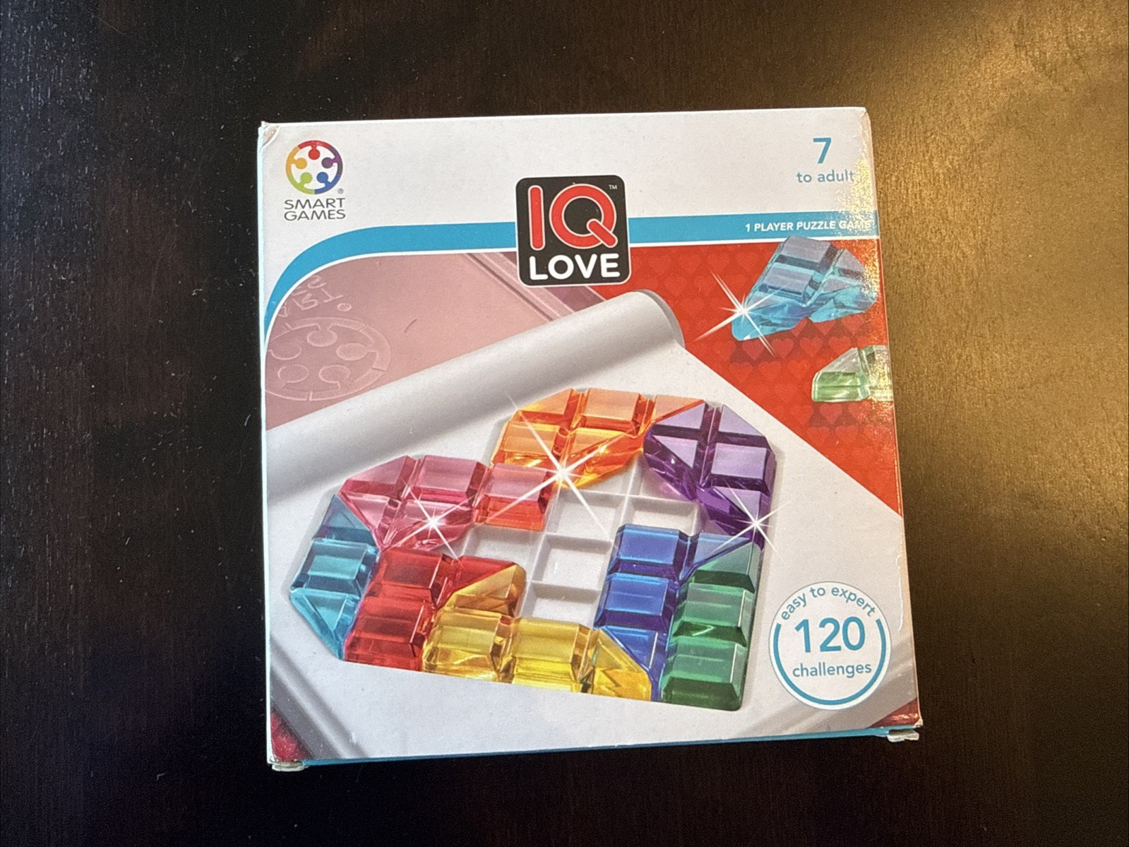 IQ LOVE 1 Player Logic Game: 120 Challenges for Ages 7+