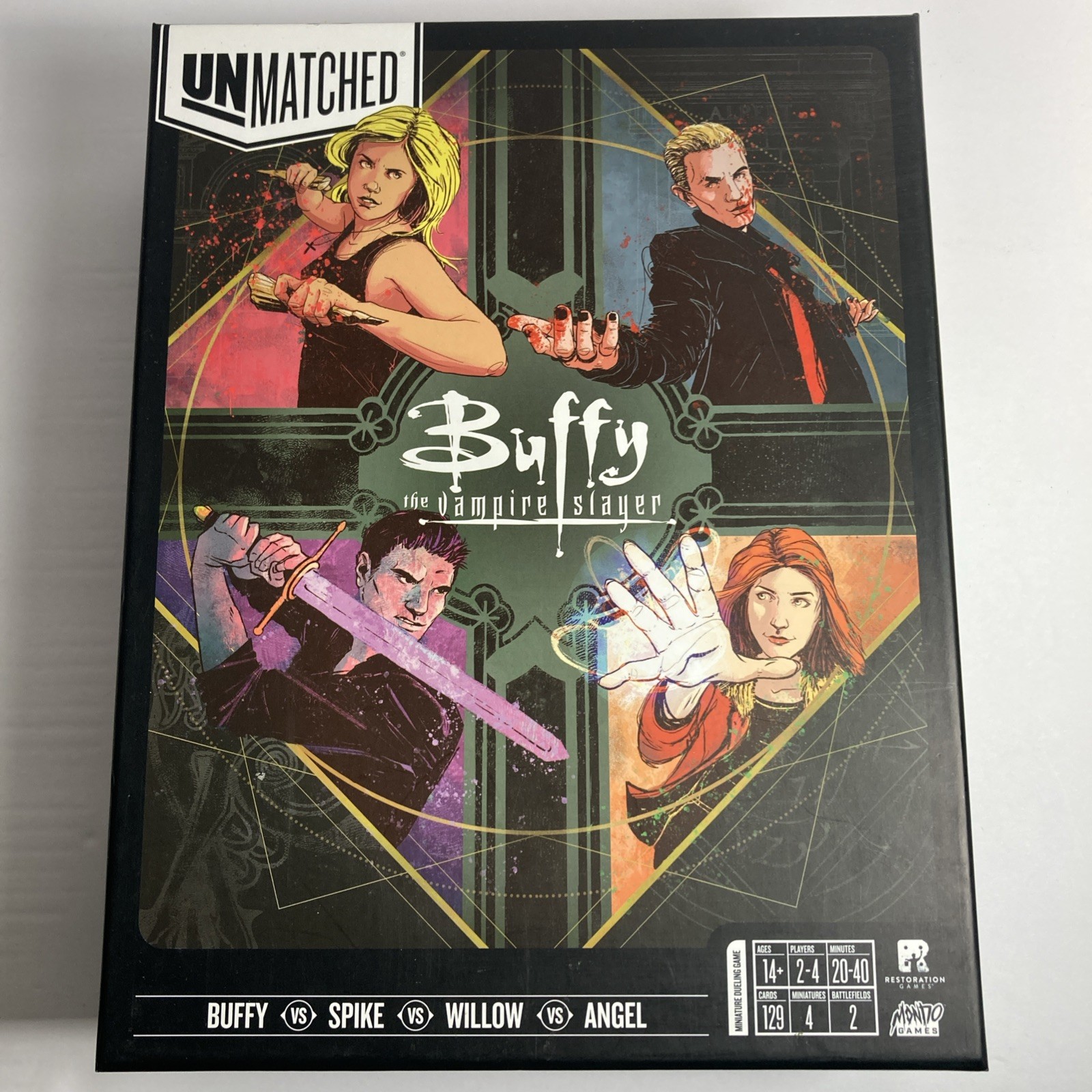 Restoration Games Buffy The Vampire Slayer Unmatched Willow Angel Spike RARE