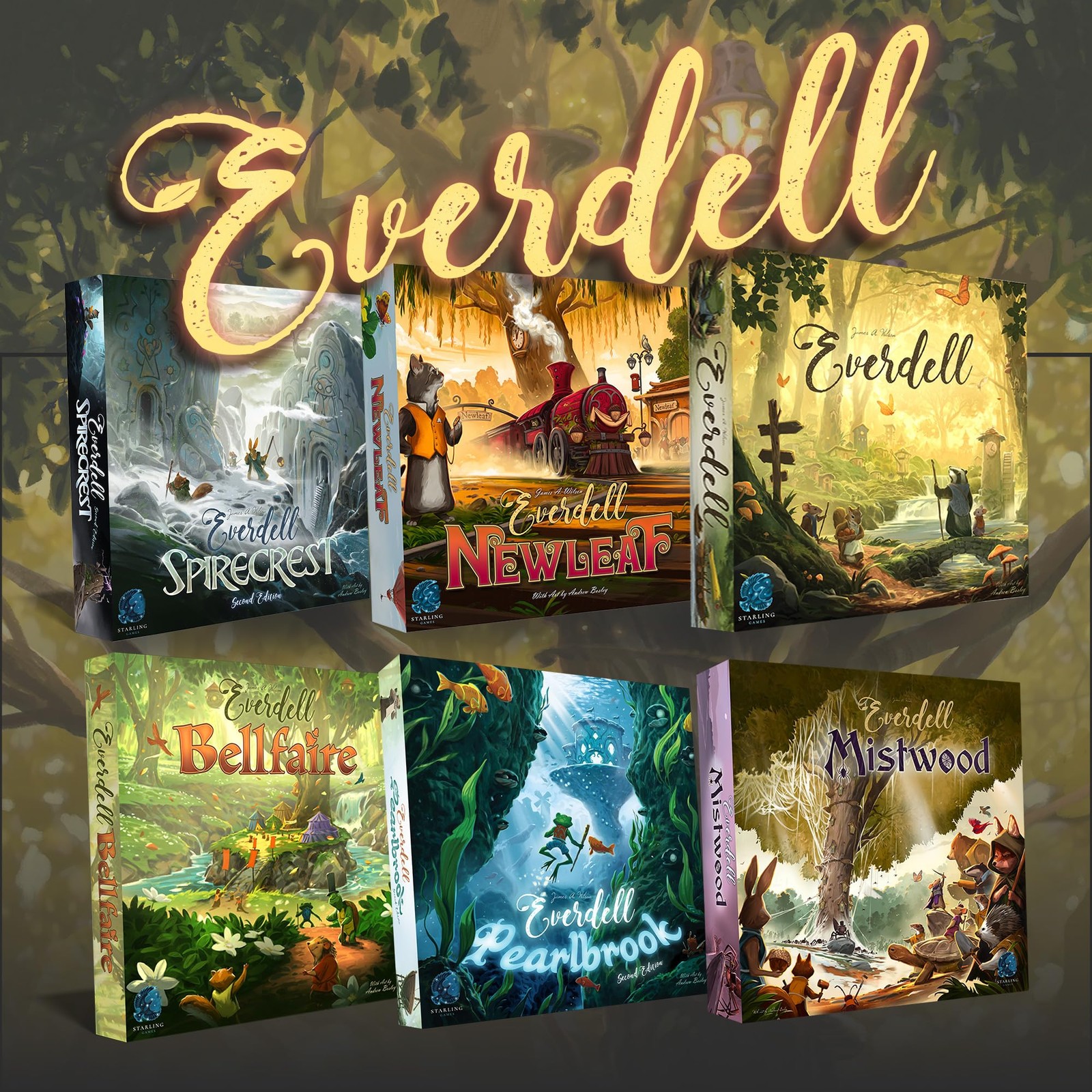 Starling Games Everdell Newleaf Game Add-On For Everdell Base Game Includes