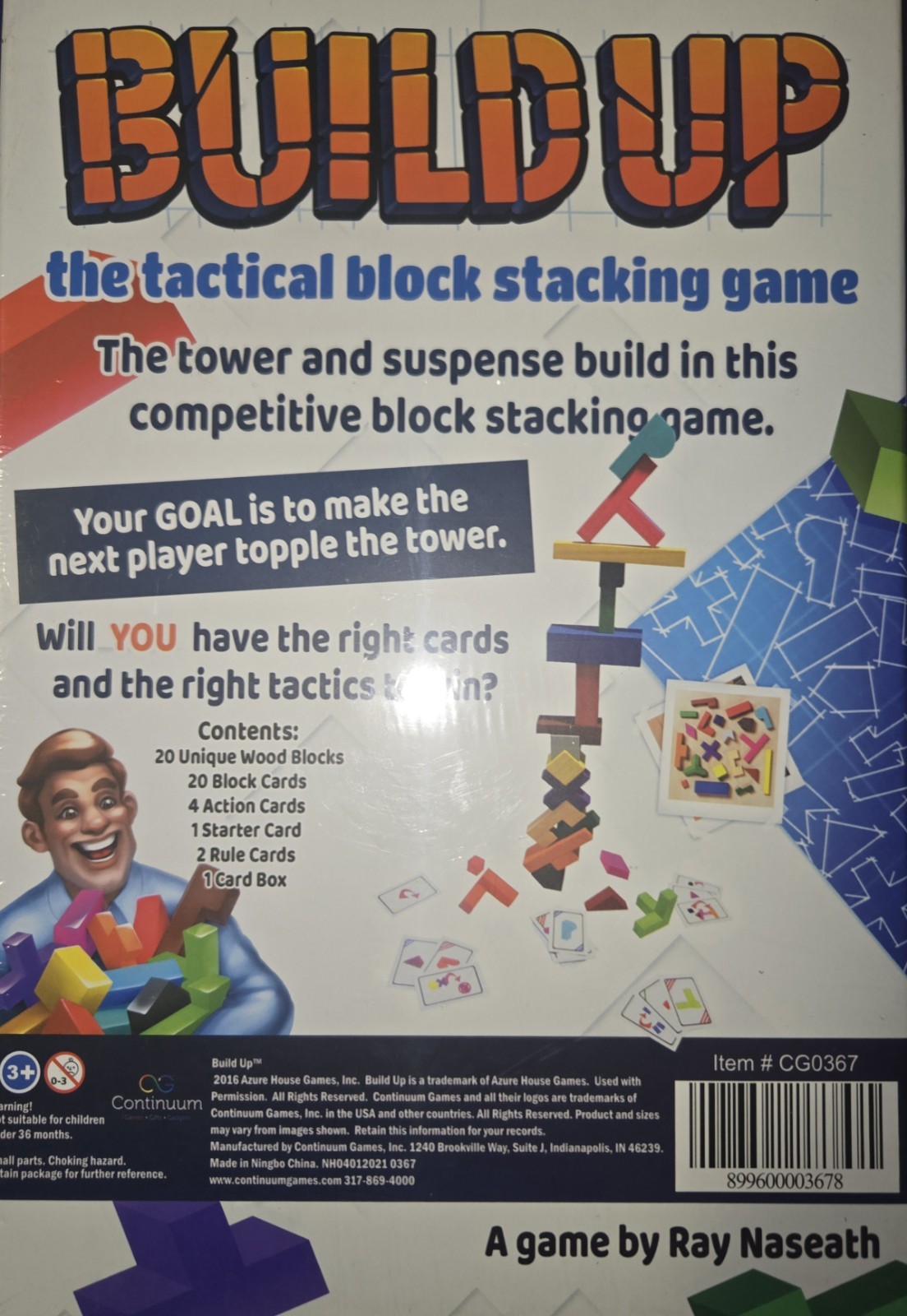 Continuum Games Build Up: The Tactical Block Stacking Game For 2-6 Players – New