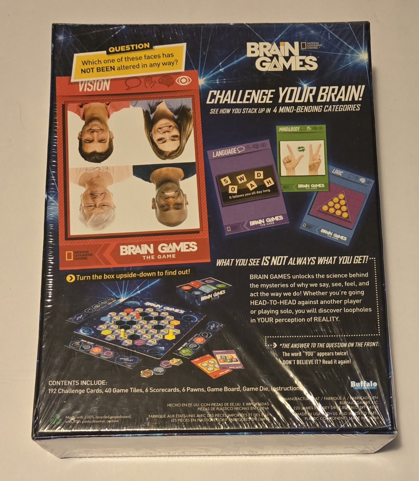 New Sealed National Geographic Channel Brain Games The Game, Blow Your Mind!