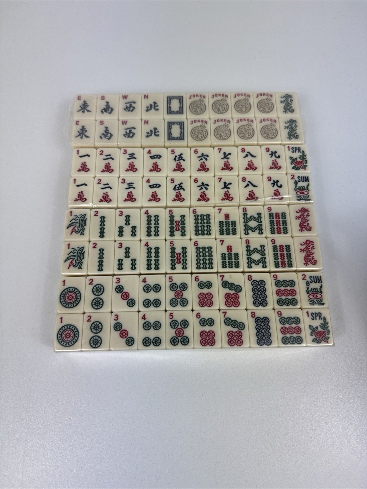 American Mahjong Tile Set, 166 Mah Jong GameTiles, Gift Travel, Western Majiang