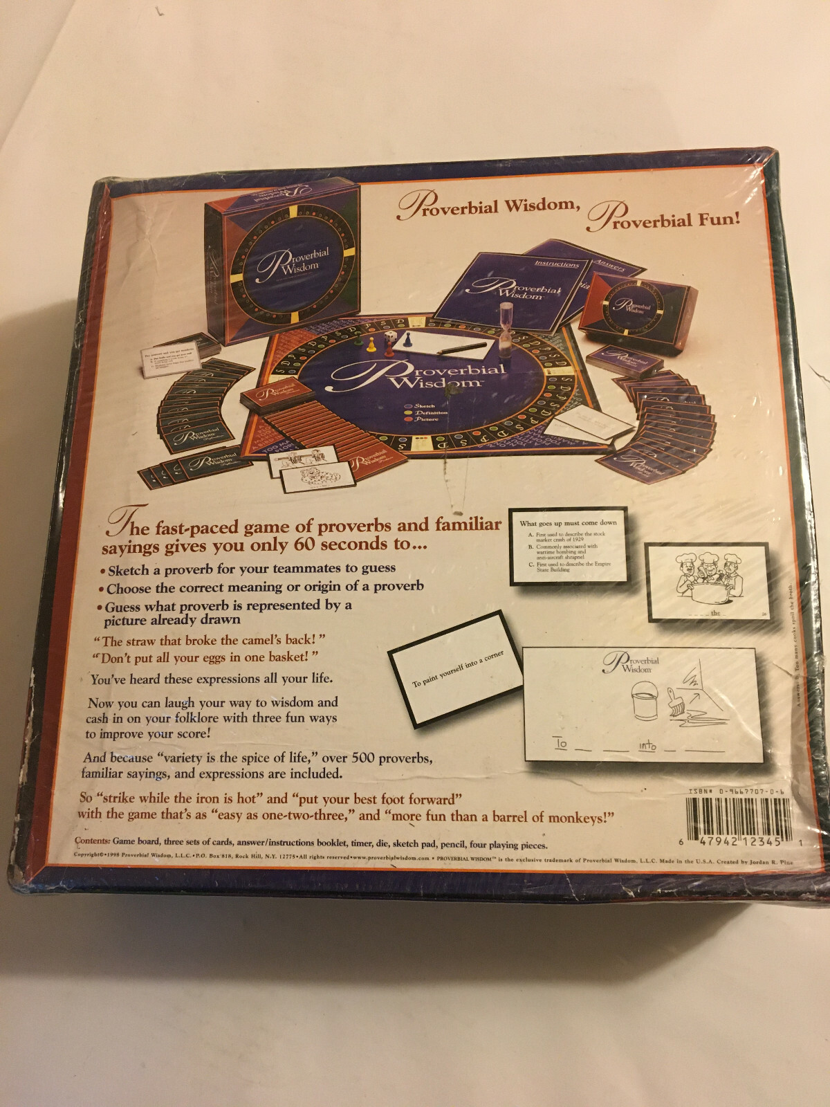 Proverbial Wisdom Game, New, Sealed, 4-16 Players, 12+