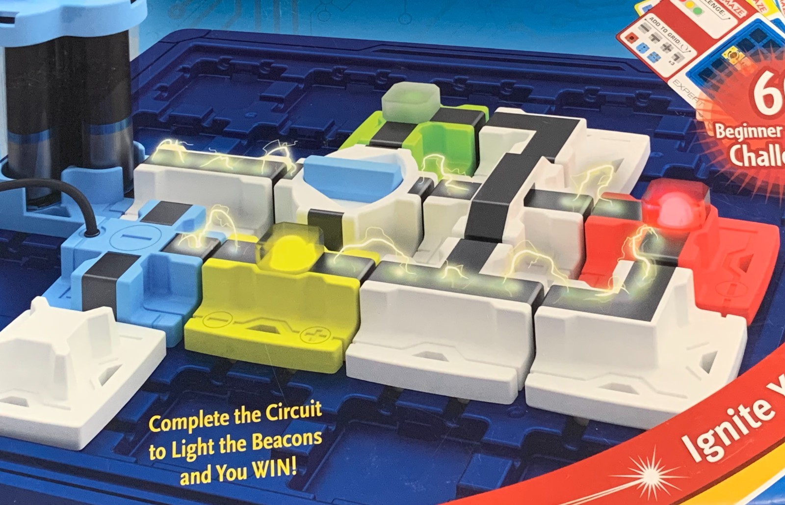 ThinkFun CIRCUIT MAZE Electric Current Logic Game | Ignite Your Mind! 60 Challen