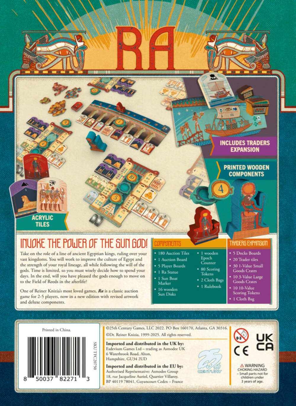 Ra – Sun God Edition: 25th Century Games Board Games