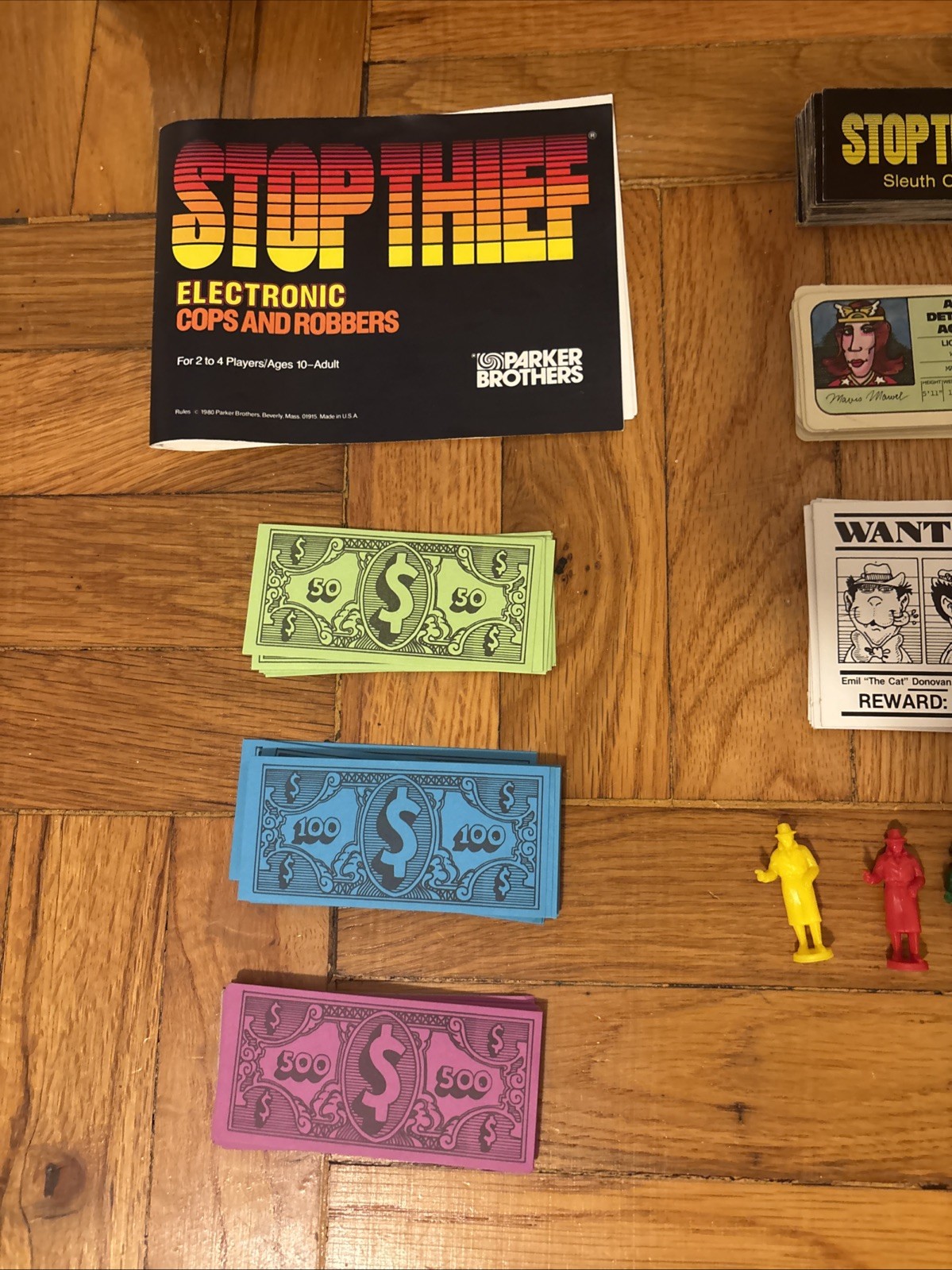 VTG 1979 Stop Thief Electronic Cops And Robbers Board Game 100% Complete WORKS!