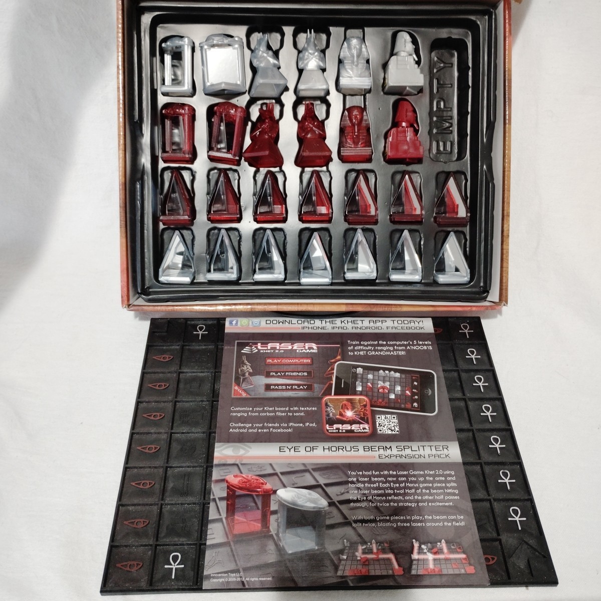 Laser Khet 2.0 Board Game Innovention Toys Strategy 100% Complete Mensa Award