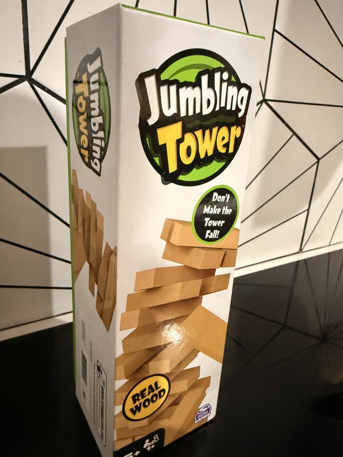Jumbling Tower Colorful Wooden Blocks Stacking Game for Children Age 5 and Up