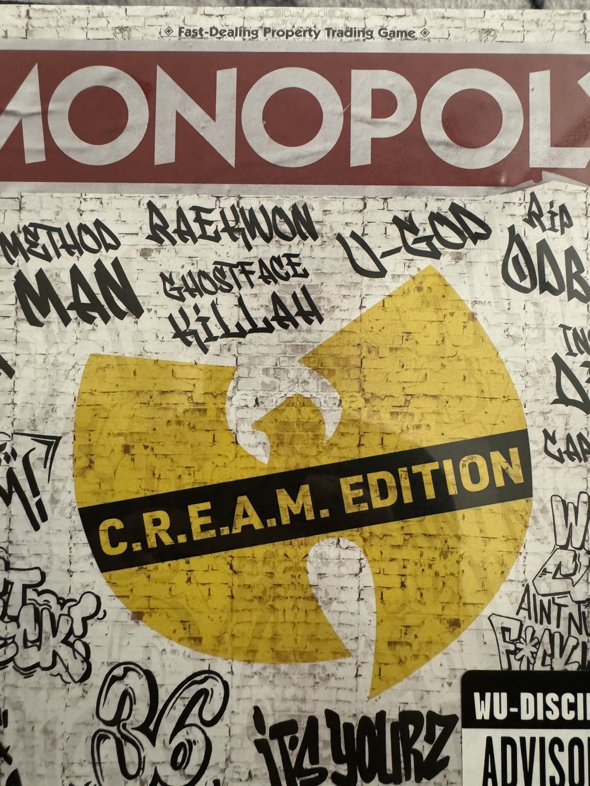 BRAND NEW SEALED WU-TANG CLAN MONOPOLY C.R.E.A.M. EDITION – 1 LEFT!