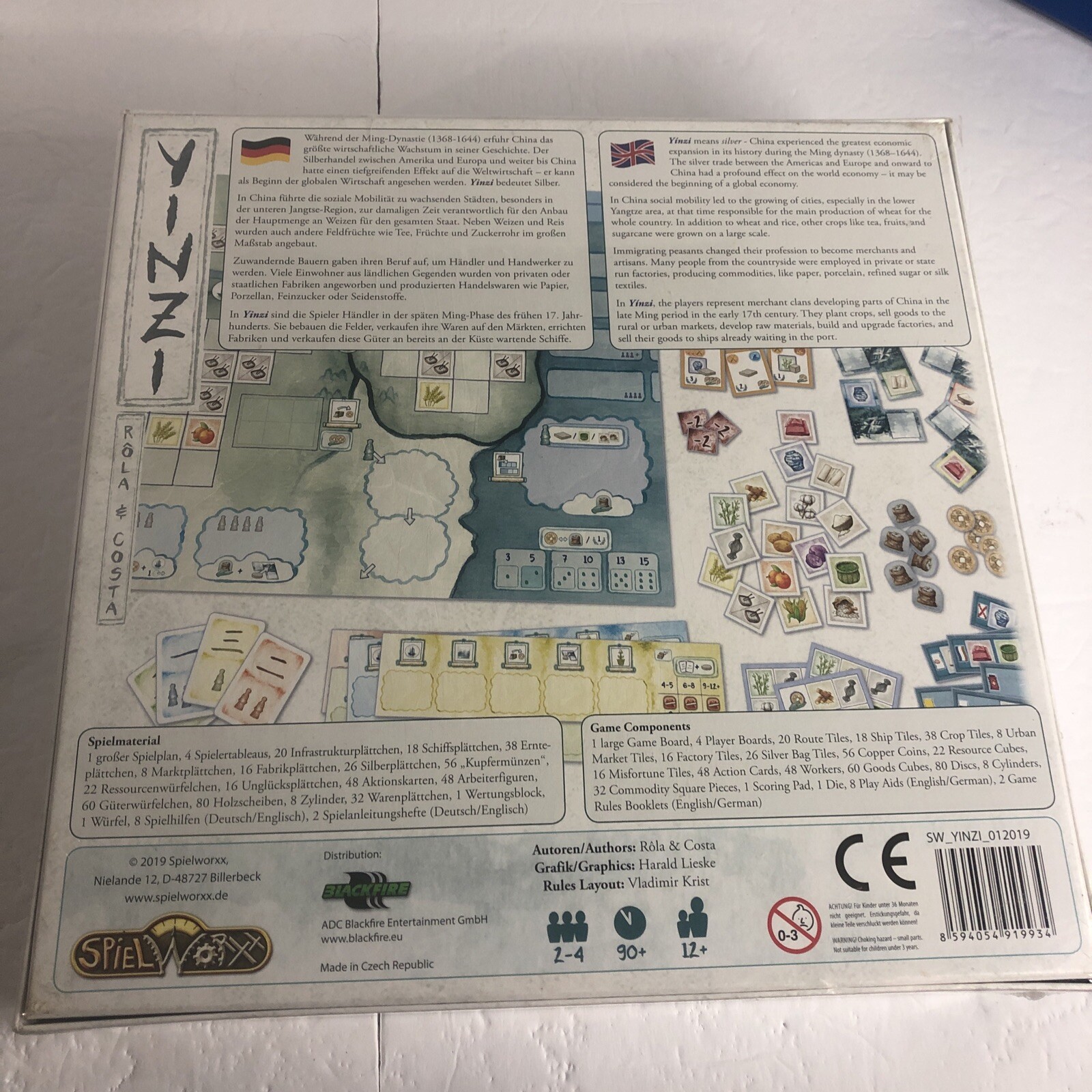 Yinzi Board Game SEALED OOP – Ming Dynasty Silver Trade