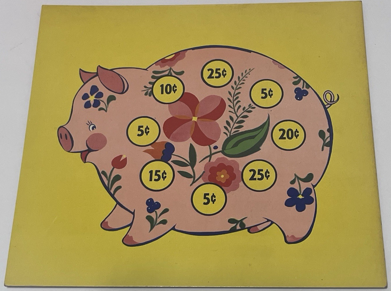 1930’s Vintage Samuel Gabriel & Sons Piggy Bank Game, T-256, no coins; no box