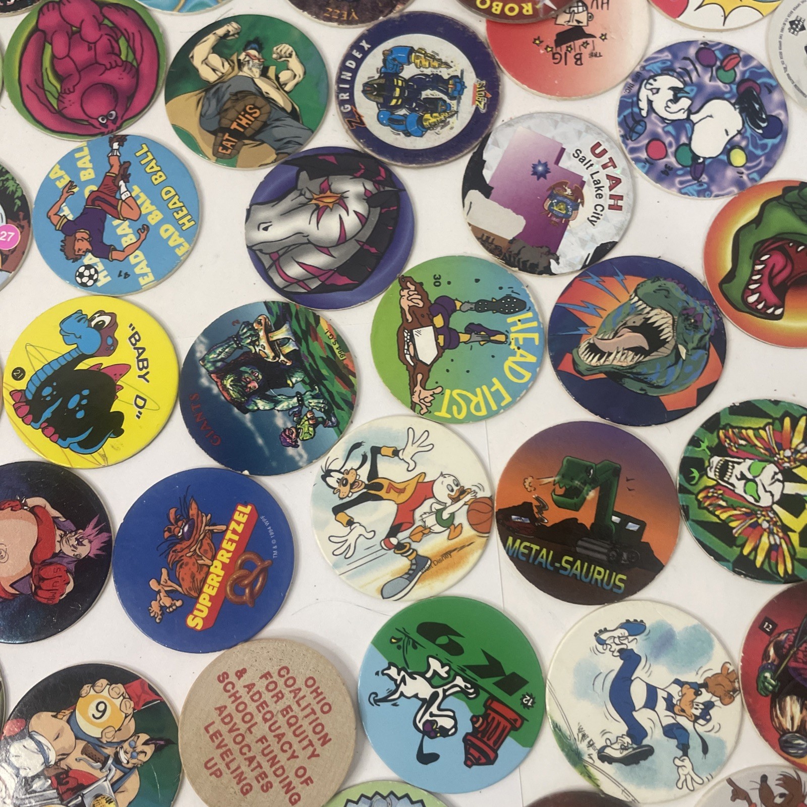 Vintage 90 ’s POG Collection – Lot of 150+ POGs As Seen In Photos
